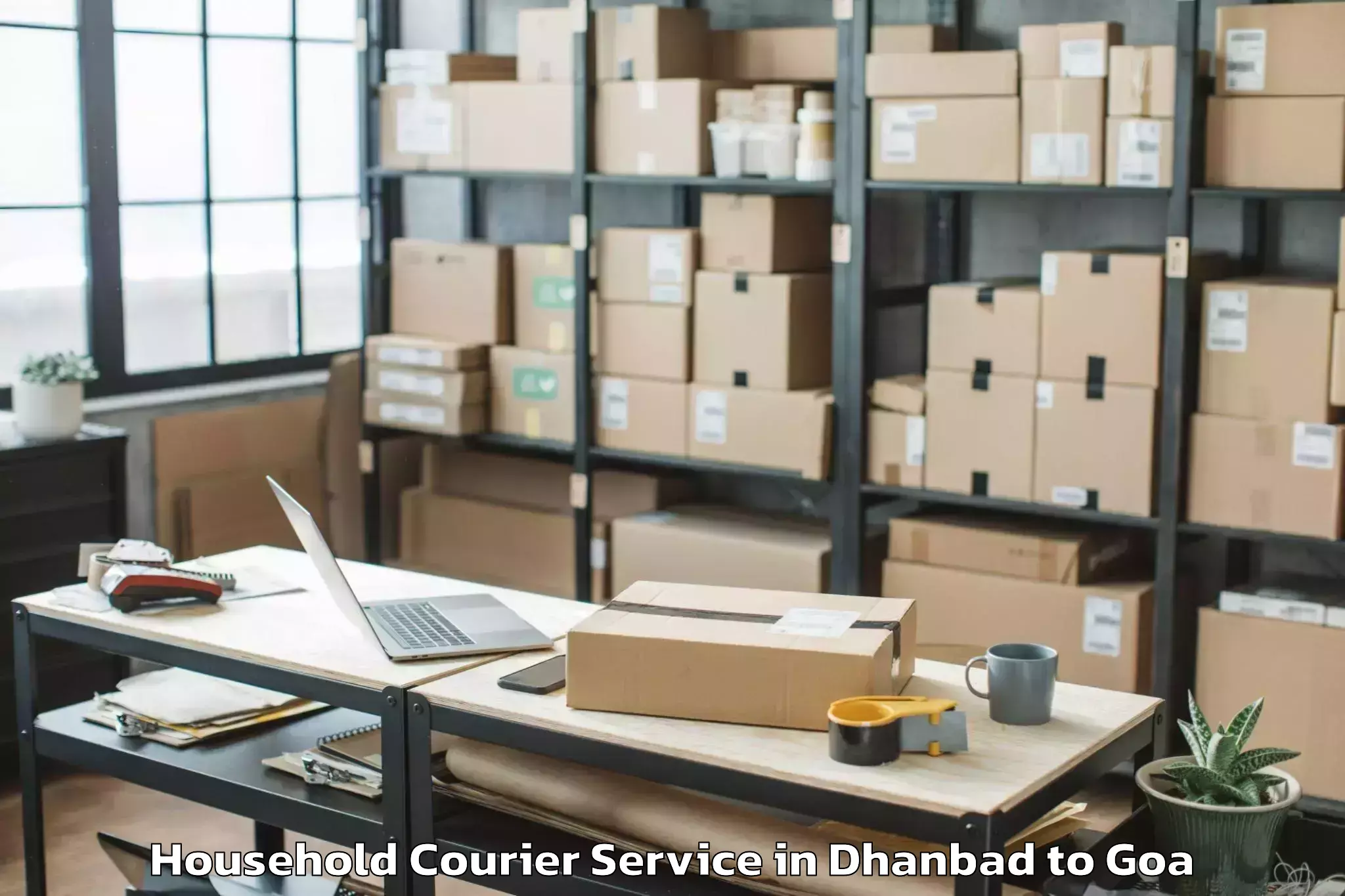 Book Dhanbad to Aldona Household Courier